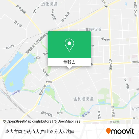 成大方圆连锁药店(白山路分店)地图