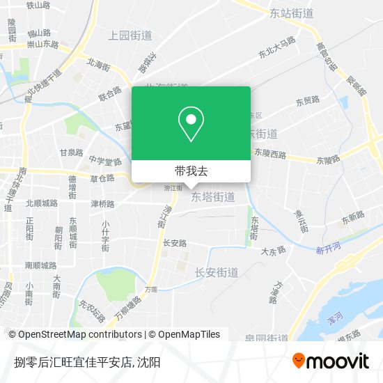 捌零后汇旺宜佳平安店地图