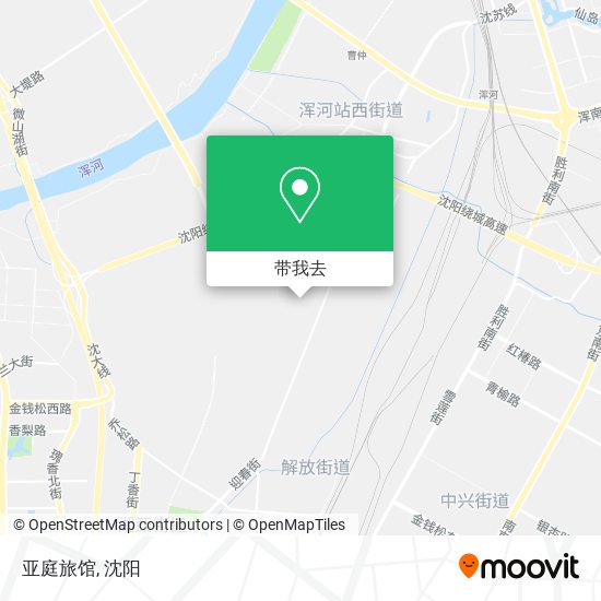 亚庭旅馆地图