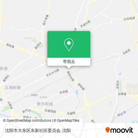 沈阳市大东区东新社区委员会地图