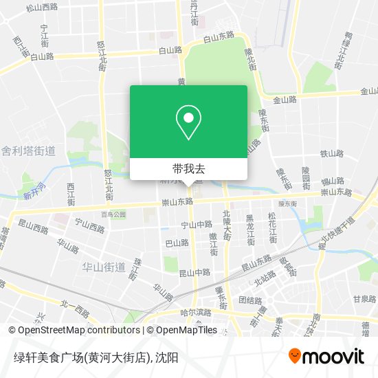 绿轩美食广场(黄河大街店)地图
