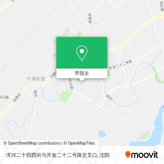浑河二十四西街与开发二十二号路交叉口地图