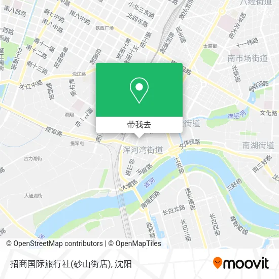 招商国际旅行社(砂山街店)地图