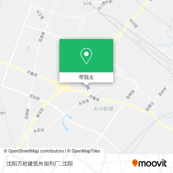 沈阳万砼建筑外加剂厂地图