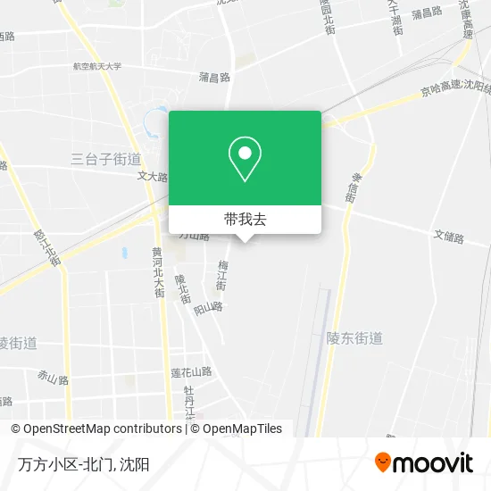 万方小区-北门地图