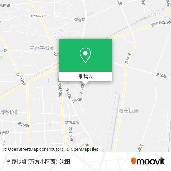 李家快餐(万方小区西)地图