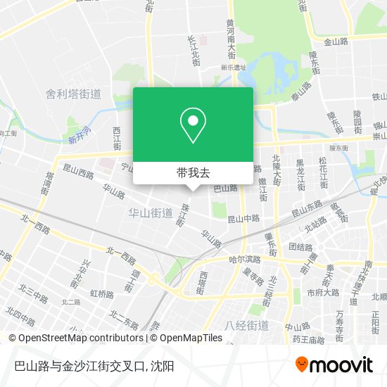 巴山路与金沙江街交叉口地图