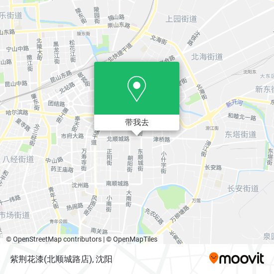 紫荆花漆(北顺城路店)地图