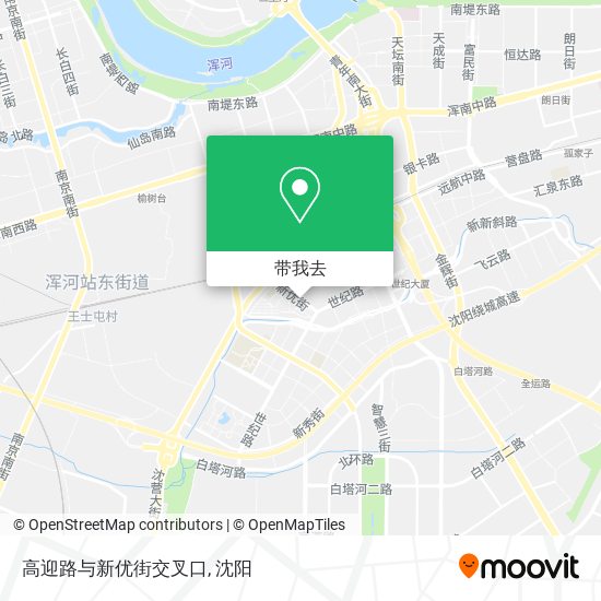 高迎路与新优街交叉口地图