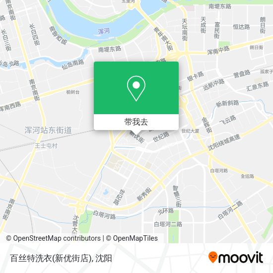 百丝特洗衣(新优街店)地图