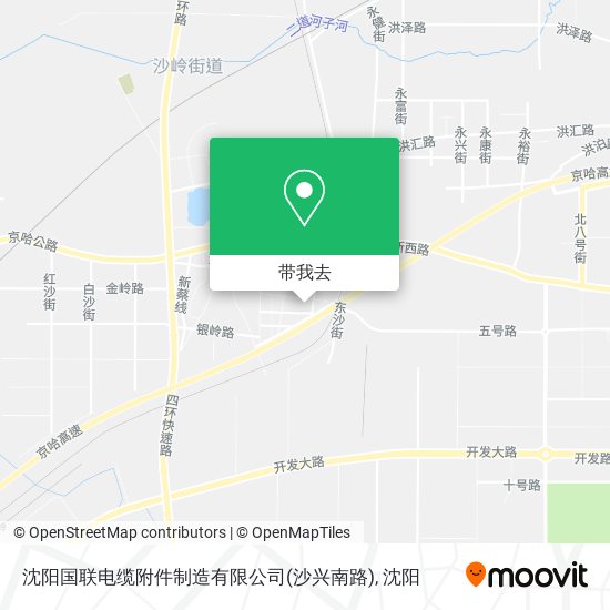 沈阳国联电缆附件制造有限公司(沙兴南路)地图