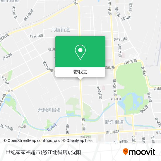世纪家家福超市(怒江北街店)地图