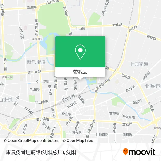 康晨灸骨理筋馆(沈阳总店)地图