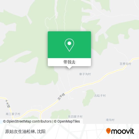 原始次生油松林地图