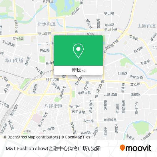 M&T Fashion show(金融中心购物广场)地图