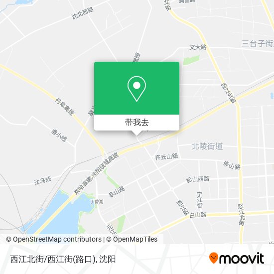 西江北街/西江街(路口)地图