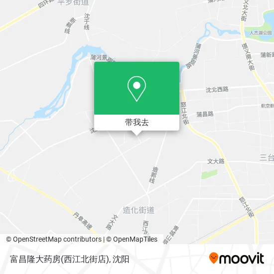 富昌隆大药房(西江北街店)地图