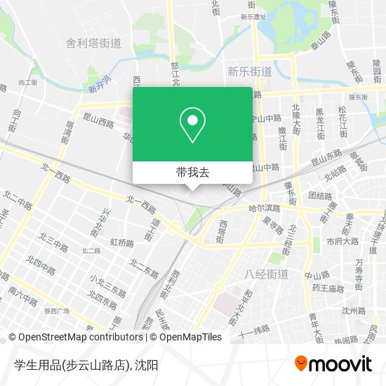 学生用品(步云山路店)地图