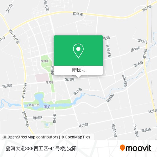 蒲河大道888西五区-41号楼地图
