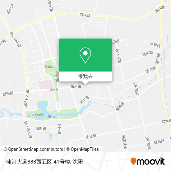 蒲河大道888西五区-41号楼地图