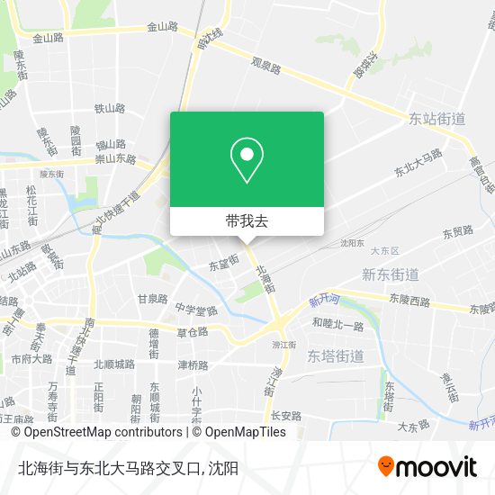 北海街与东北大马路交叉口地图