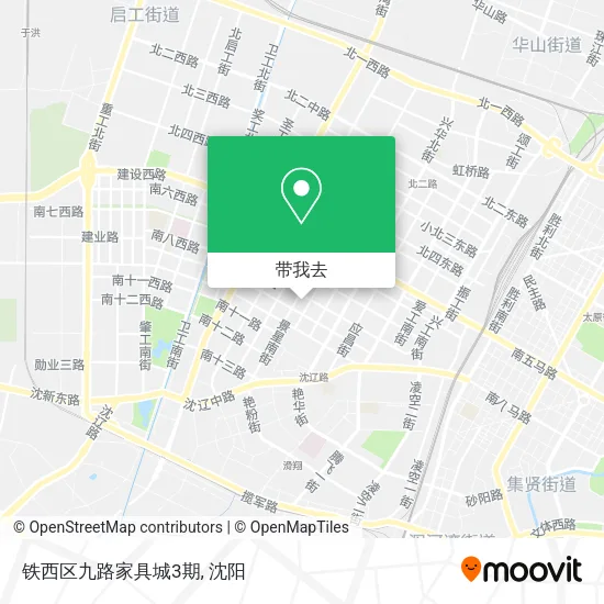 铁西区九路家具城3期地图