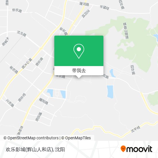 欢乐影城(辉山人和店)地图