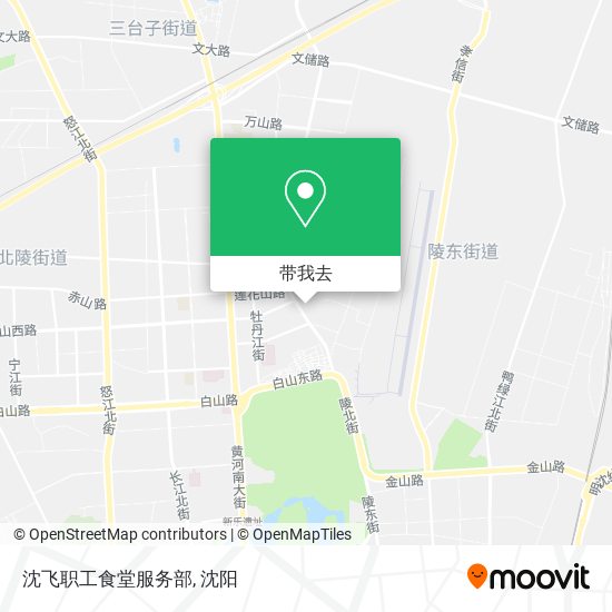 沈飞职工食堂服务部地图