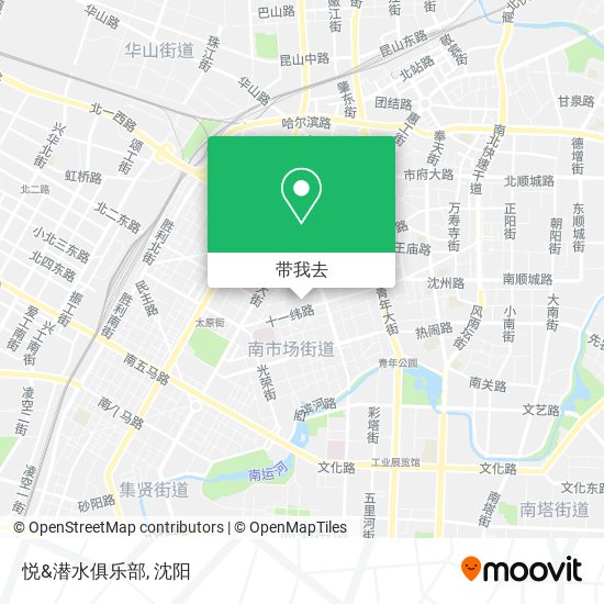 悦&潜水俱乐部地图