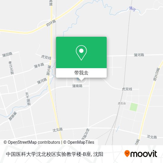 中国医科大学沈北校区实验教学楼-B座地图