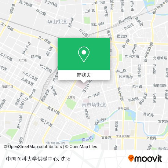 中国医科大学供暖中心地图