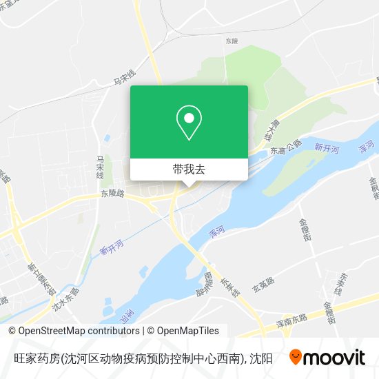 旺家药房(沈河区动物疫病预防控制中心西南)地图