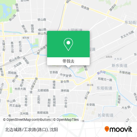 北边城路/工农路(路口)地图