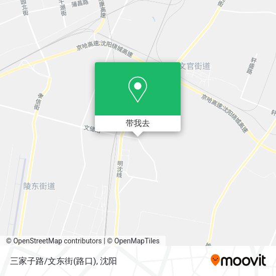三家子路/文东街(路口)地图