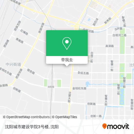 沈阳城市建设学院3号楼地图