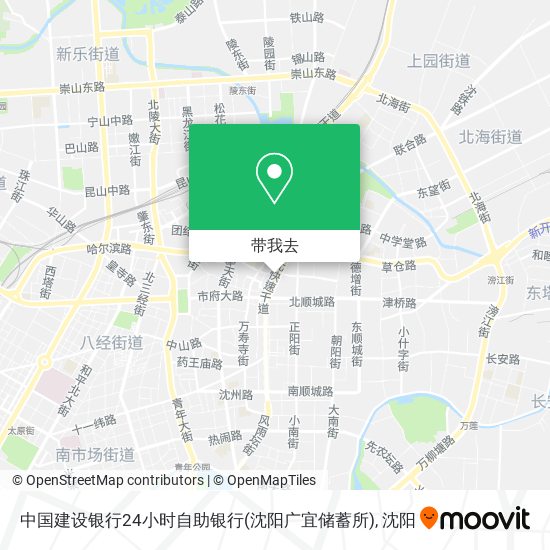 中国建设银行24小时自助银行(沈阳广宜储蓄所)地图