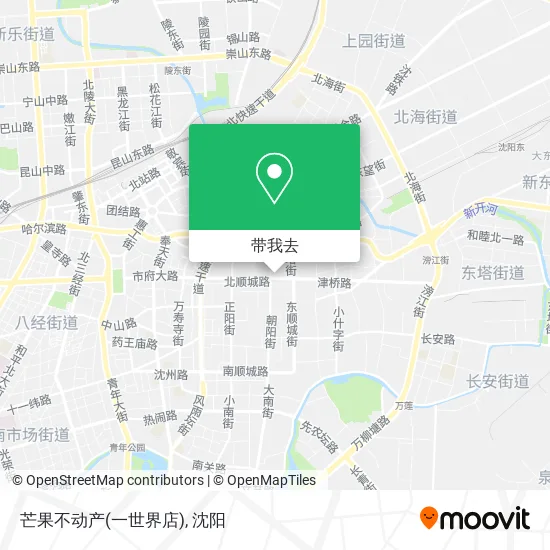 芒果不动产(一世界店)地图