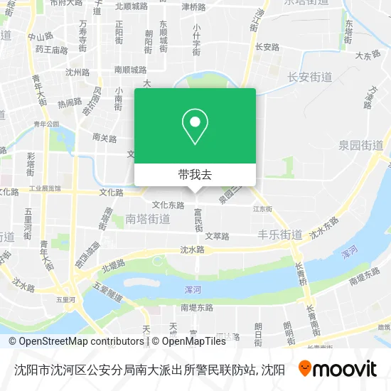 沈阳市沈河区公安分局南大派出所警民联防站地图