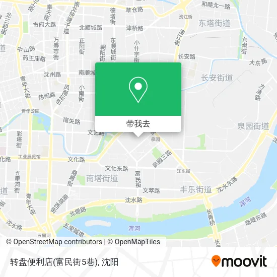 转盘便利店(富民街5巷)地图