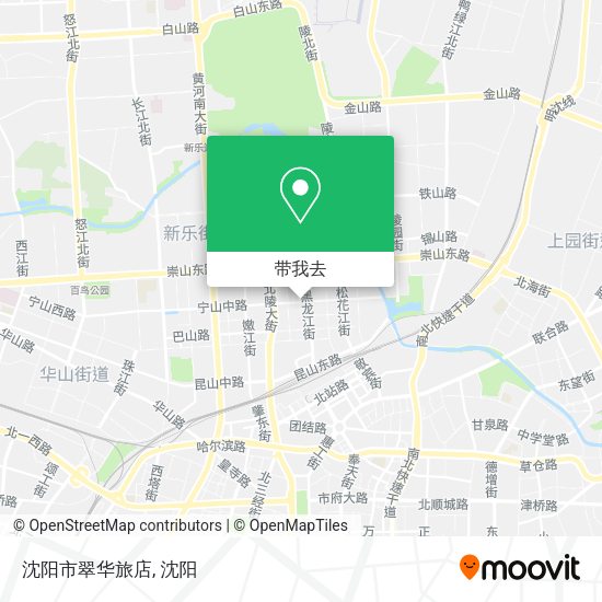 沈阳市翠华旅店地图