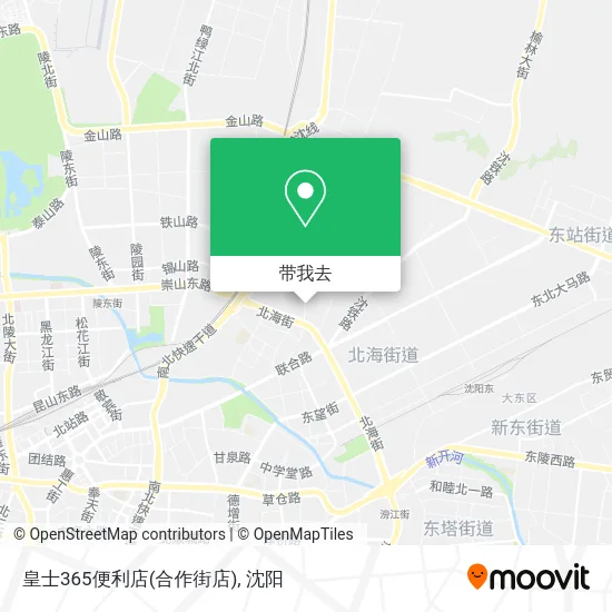 皇士365便利店(合作街店)地图