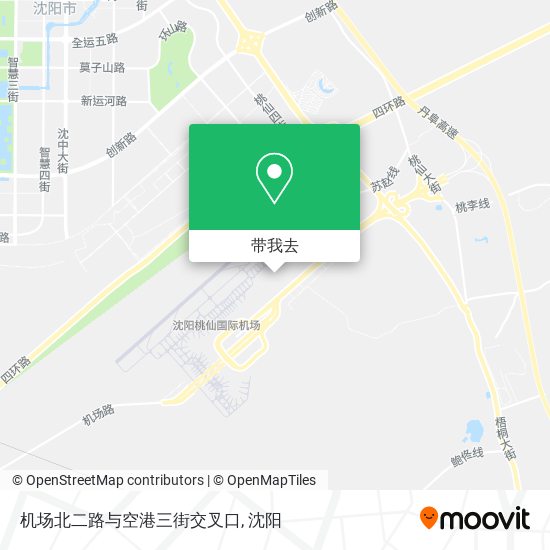 机场北二路与空港三街交叉口地图