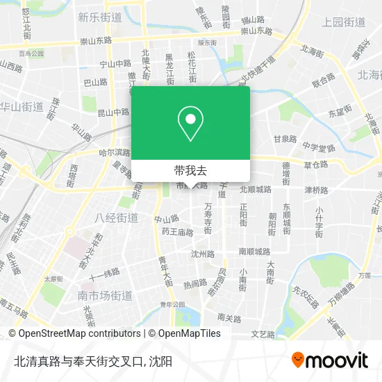 北清真路与奉天街交叉口地图