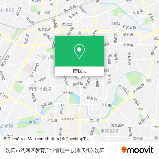 沈阳市沈河区教育产业管理中心(奉天街)地图