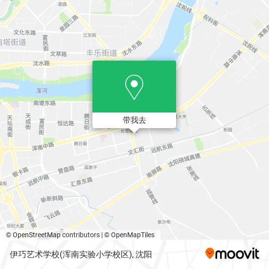 伊巧艺术学校(浑南实验小学校区)地图