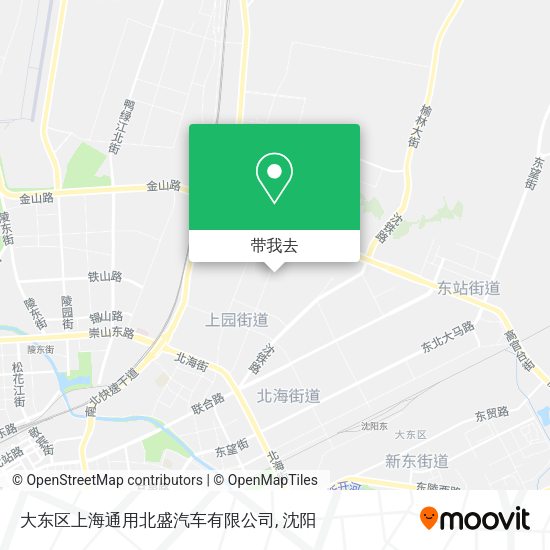 大东区上海通用北盛汽车有限公司地图