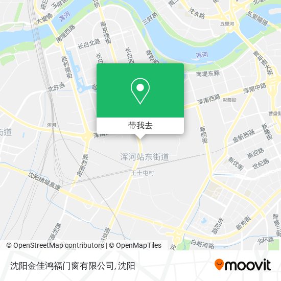 沈阳金佳鸿福门窗有限公司地图