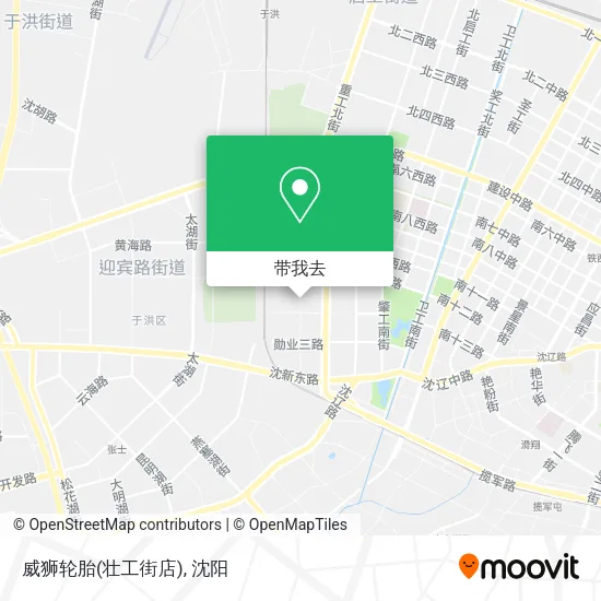 威狮轮胎(壮工街店)地图