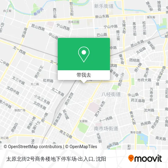 太原北街2号商务楼地下停车场-出入口地图