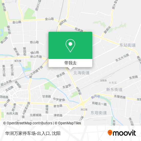 华润万家停车场-出入口地图